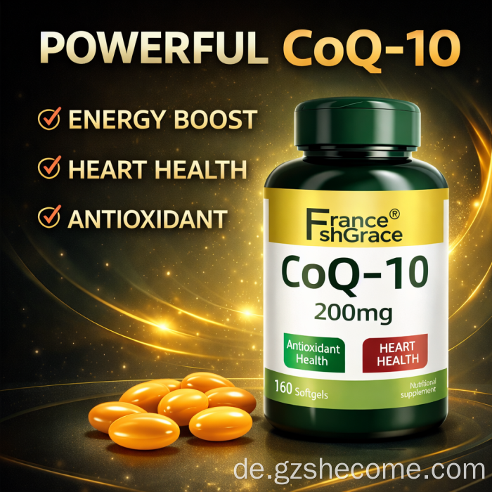 CoQ10-Kapseln, antioxidative Herzunterstützung